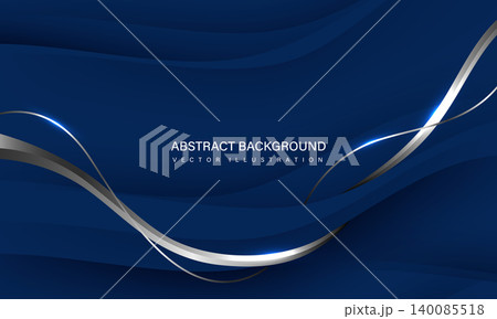 Abstract silver curve luxury on blue tone design modern technology futuristic creative vector Abstract silver curve luxury on blue tone design modern technology futuristic creative vector 140085518
