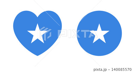 Somalia round, heart flag icon, sticker, background. Set of National Somalia flag circle, heart badge, button, banner. Somalia round, heart flag icon, sticker, background. Set of National Somalia flag circle, heart badge, button, banner. 140085570