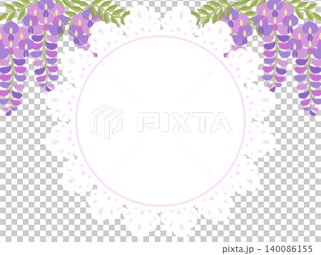 紫藤花和蕾絲背景(橫向) 紫藤花和蕾絲背景(橫向) 140086155