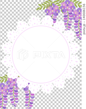 紫藤花和蕾絲背景(豎版) 紫藤花和蕾絲背景(豎版) 140086156