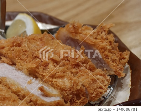 Macro Close-Up Crispy Tonkatsu Breading Texture Detail Macro Close-Up Crispy Tonkatsu Breading Texture Detail 140086781
