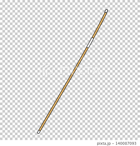 Simple illustration of a naginata (Japanese halberd) Simple illustration of a naginata (Japanese halberd) 140087093
