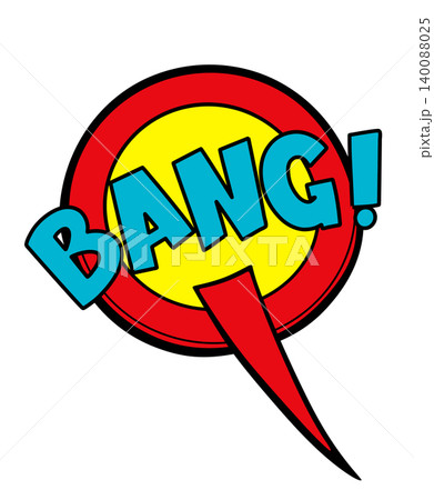 Bang comic explosion with speech bubble pointing downward 140088025