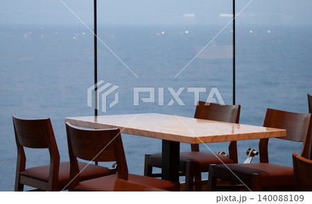 Dining Room Buffet aboard the luxury abstract cruise ship Dining Room Buffet aboard the luxury abstract cruise ship 140088109