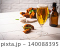 Glass of light beer 140088395