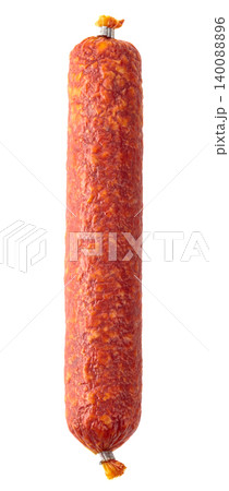 Smoked sausage isolated on white. 140088896