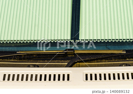 Motorhome with thermal screen blind 140089132