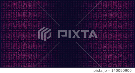 Monolith Data Stream - Symmetrical Binary Code Wall for Cybersecurity and Server Architecture 140090900