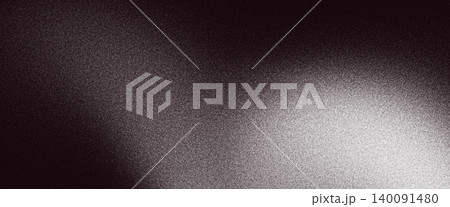 Grainy background black white, dark gray abstract noise texture gradient shape, monochrome banner header cover wallpaper design 140091480