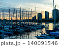 フォルスクリークハーバーの夕焼け 140091546