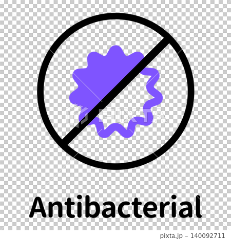 Antibacterial and deodorizing function display icon material (English) Antibacterial and deodorizing function display icon material (English) 140092711