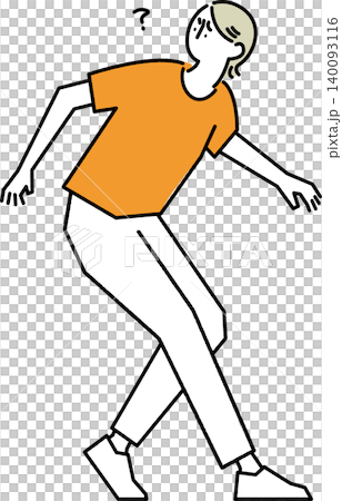 A woman looking backwards A woman looking backwards 140093116