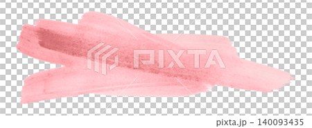 pink brush isolated on transparent background pink watercolor 140093435