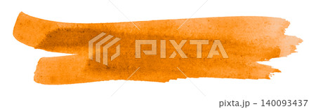 orange brush isolated on transparent background orange watercolor orange brush isolated on transparent background orange watercolor 140093437