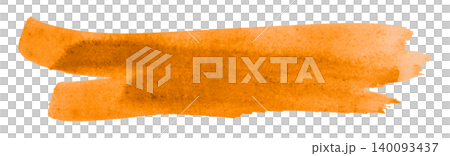 orange brush isolated on transparent background orange watercolor orange brush isolated on transparent background orange watercolor 140093437