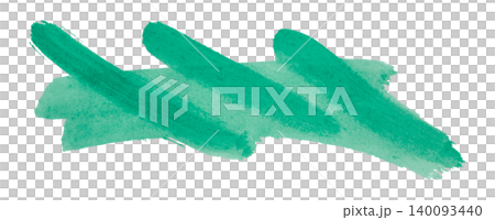 green brush isolated on transparent background green watercolor green brush isolated on transparent background green watercolor 140093440