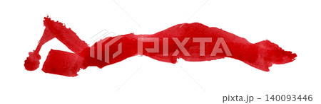 red brush isolated on transparent background red watercolor red brush isolated on transparent background red watercolor 140093446
