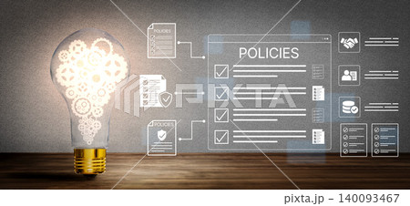 Light Bulb with Gears and Digital Documents Representing Innovation, Ideas, and Policy Management in Modern Business Environment. Bitwise Light Bulb with Gears and Digital Documents Representing Innovation, Ideas, and Policy Management in Modern Business Environment. Bitwise 140093467