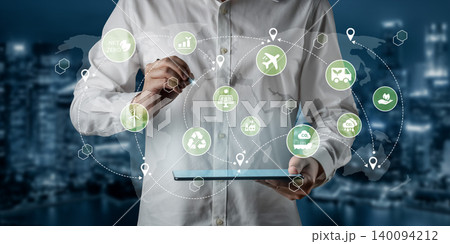 Global net zero and environmental sustainability network concept Parse Global net zero and environmental sustainability network concept Parse 140094212