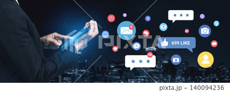 Social media engagement and interaction icons Parse Social media engagement and interaction icons Parse 140094236