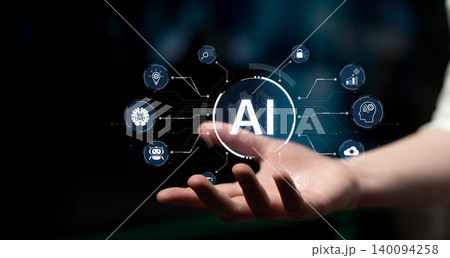 Multifunctional AI platform for modern business operations and automation. Fermion 140094258