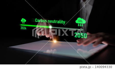Carbon neutrality timeline from 2024 to 2050 goal Latch 140094330
