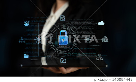 Cybersecurity Protecting Business from Online Threats Latch 140094445