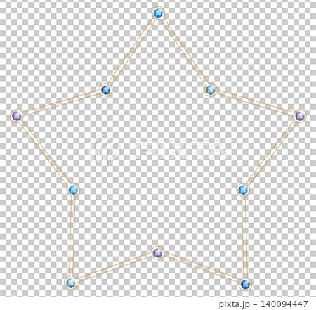 簡約寶石相框,星形,藍色。 簡約寶石相框,星形,藍色。 140094447