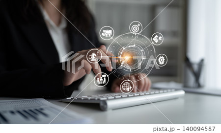 Business strategy planning and corporate goal setting Entice 140094587