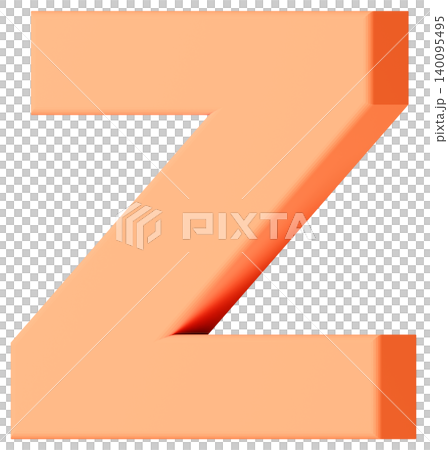 3D材質_字母Z_橙色 3D材質_字母Z_橙色 140095495