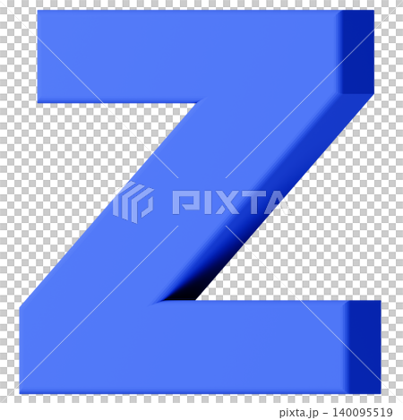 3D Material_Alphabet_Z_Blue 3D Material_Alphabet_Z_Blue 140095519