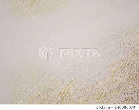 Abstract cream canvas texture background with subtle yellow and pink pastel strokes 140096074