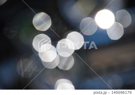 Bokeh Lights Abstract Background With Soft Focus Circular Lens Flare and Bright Highlights 140096179
