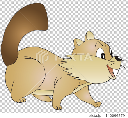 手書き動物イラスト☆ビーバー 140096279
