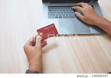 Online Shopping Payment With Credit Card And Laptop Checkout Security Online Shopping Payment With Credit Card And Laptop Checkout Security 140096507