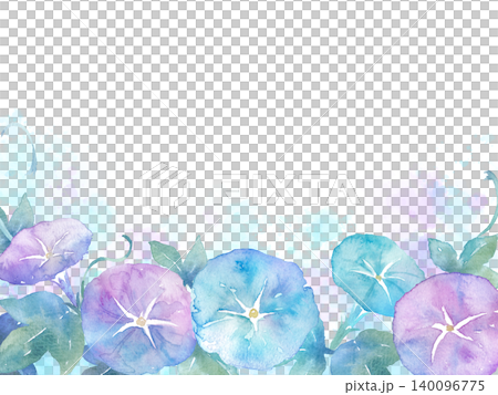 水彩牽牛花畫框 水彩牽牛花畫框 140096775