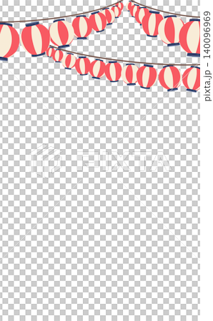 Illustration of a festival lantern_vertical Illustration of a festival lantern_vertical 140096969