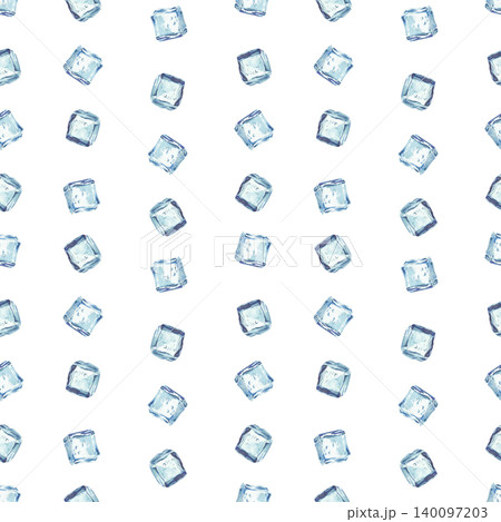 Watercolor Ice cubes vertical striped seamless pattern Blue, square frozen pieces of ice cubes hand drawn on isolated white background for fabric, wallpaper, packaging water and drinks, wrapping paper Watercolor Ice cubes vertical striped seamless pattern Blue, square frozen pieces of ice cubes hand drawn on isolated white background for fabric, wallpaper, packaging water and drinks, wrapping paper 140097203
