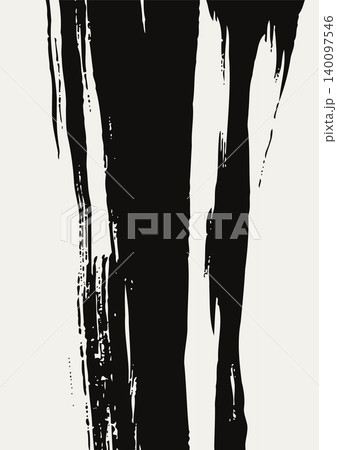 Japanese Ink Brush Stroke Vector Banner 140097546