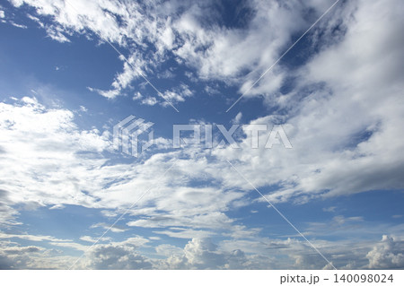 colorful dramatic sky with cloud at sunset 140098024