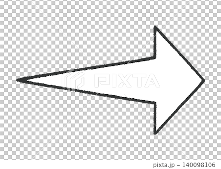 A rightward-pointing arrow that looks like it was drawn with crayons (with a white background inside). A rightward-pointing arrow that looks like it was drawn with crayons (with a white background inside). 140098106