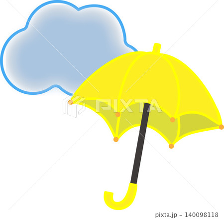 曇りのち雨の天気予報アイコン 曇りのち雨の天気予報アイコン 140098118