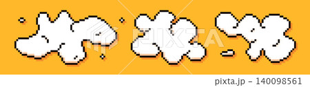 Pixel art cloud. Pixel art cloud. 140098561
