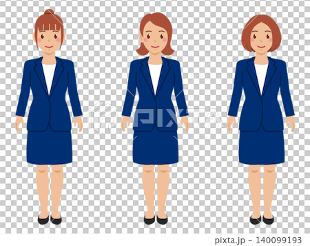 【全身照】一位年輕女子身穿T卹,雙臂自然下垂,下身穿著海軍藍裙裝。 【全身照】一位年輕女子身穿T卹,雙臂自然下垂,下身穿著海軍藍裙裝。 140099193