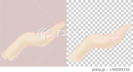 Hand-drawn illustration of a hand (transparent background/PNG/JPEG) Hand-drawn illustration of a hand (transparent background/PNG/JPEG) 140099330