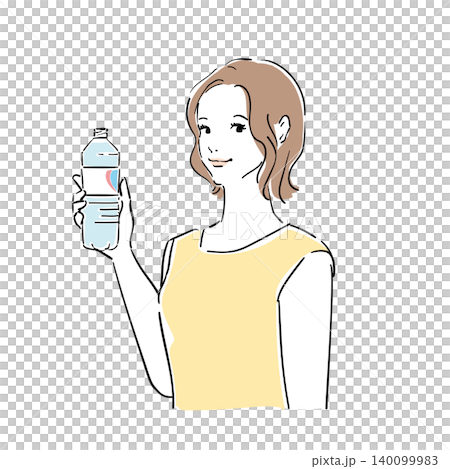 The facial expressions of women taking measures to protect themselves from the summer heat and UV rays. The facial expressions of women taking measures to protect themselves from the summer heat and UV rays. 140099983