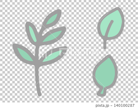 一個簡單的觀葉植物的插圖 140100287