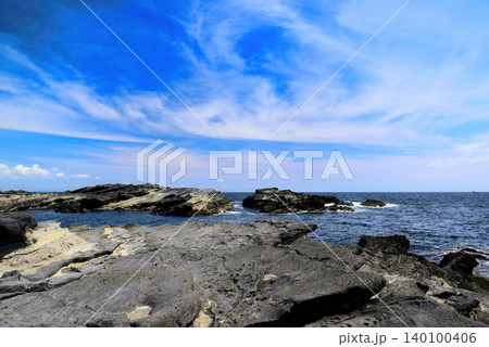 三浦半島 城ヶ島西崎の磯 三浦半島 城ヶ島西崎の磯 140100406