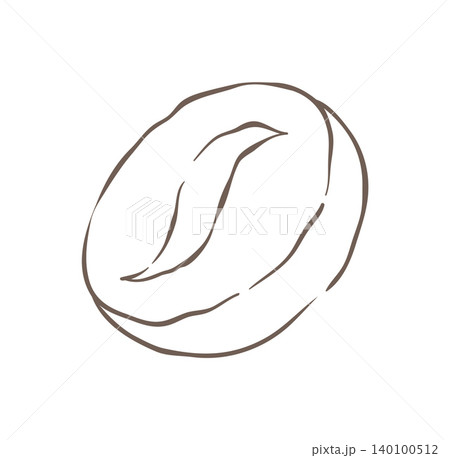 A Simple Sketch Of A Single Roasted Coffee Bean Icon Vector Illustration A Simple Sketch Of A Single Roasted Coffee Bean Icon Vector Illustration 140100512
