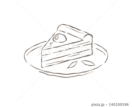 Delicious Slice Of Cake On A Plate Hand Drawn Sketch Vector Illustration Delicious Slice Of Cake On A Plate Hand Drawn Sketch Vector Illustration 140100596